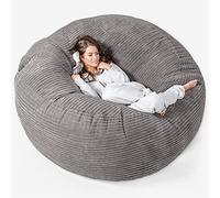 Lounge Pug, Pouf Sacco Gigante XXXL 'Mega Mammut', Corda Classica - Grafite