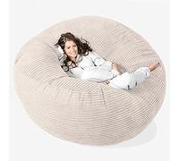 Lounge Pug, Pouf Sacco Gigante XXXL 'Mega Mammut', Corda Classica - Panna