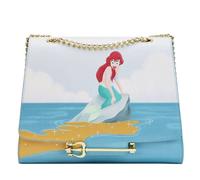 Loungefly Borsa a tracolla in ecopelle regalo Disney La Sirenetta Tritoni