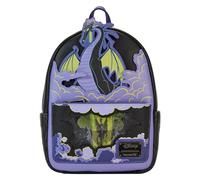 Loungefly Disney Backpack: Maleficent Dragon Lenticular And Glow in The Dark Mini-Backpack - Disney Villains - Esclusiva Amazon - Sacchetto Carino da Collezione - Idea Regalo - per i Ragazzi, Ragazze