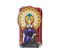 LOUNGEFLY Disney Biancaneve Evil Queen Throne Zip Around Portafoglio, Multi, Portafoglio con cerniera