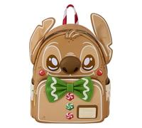 Loungefly Disney Lilo & Stitch - Zainetto per cosplay di Gingerbread Stitch, Mini Daypack Zaino Unisex, Brown, 22.9 x 26.9 x 11.4 cm