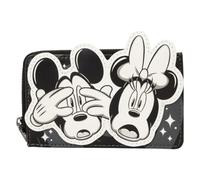 Loungefly Disney: Mickey & Minnie - Ghost - Porta carte con cerniera e 4 scomparti per carte - Portafogli da collezione