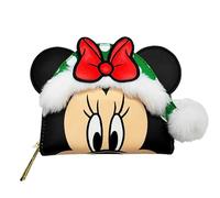 Loungefly Disney Minnie Mouse Elf Cosplay Polka Dot Christmas Wallet, Multicolore, Zip Intorno