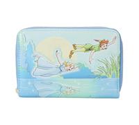 Loungefly Disney Peter Pan You Can Fly Glows Zip Around Portafoglio Blu