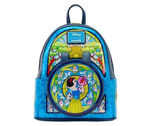 Loungefly Disney: Snow White Stained Glass Collection Mini Backpack - Disney Princesses - Esclusiva Amazon - Sacchetto Carino da Collezione - Idea Regalo - Merchandising Ufficiale Uomini e Donne