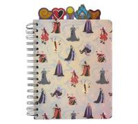 Loungefly Disney Villains Iridescent All-Over Print Stationery Spiral Tab Journal