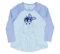 Loungefly Disney Winnie The Pooh Ih-Oh Maglietta raglan arricciata, taglia M