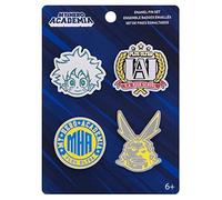 Loungefly FUNKO 4 Pack PIN SET: MHA - U.A. High School - UA HIGH - My Hero Academia Spille Smaltate - Spilla Da Collezione Carina - Per Gli Zaini & Borse - Idea Regalo - Merchandising Ufficiale