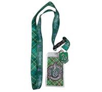 Loungefly Harry Potter Slytherin Plaid Lanyard with Charm