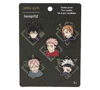Loungefly - Jujutsu Kaisin Enamel Pin Set - Jujutsu Kaisen Spille Smaltate - Esclusiva Amazon - Spilla Da Collezione Carina - Per Gli Zaini & Borse - Idea Regalo - Merchandising Ufficiale