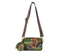 Loungefly Disney: La volpe e il segugio - Tod & Copper - Borsa a tracolla - Borsa a tracolla rimovibile con ciondolo - Borse da collezione