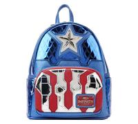 Loungefly Marvel Metallic Captain America Cosplay Mini Zaino