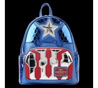 Loungefly Marvel Metallic Captain America Cosplay Mini Zaino