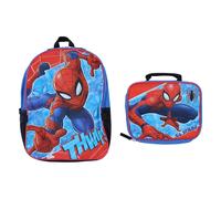Loungefly Marvel Spider-Man Zaino 16 Pollici Con Lunchbox Blu Mini