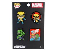 Loungefly Marvel X-Men 4 Pack Pin - Wolverine 50th Anniversary | Gadget Ufficiale Superheroes - Giocattolo da Collezione - Idea Regalo Compleanno per Fan e Collezionisti