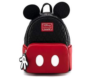 Loungefly Mickey Mouse Mini Backpack Quilted Oh Boy Cosplay Ears Nuovo Ufficiale