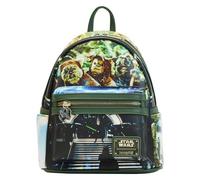Loungefly Mini zaino in ecopelle con scene Disney Star Wars Il ritorno dello Jed