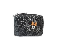 Loungefly Minnie Mouse Spider Glow - Portafoglio a fisarmonica, nero, Portafoglio a fisarmonica