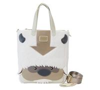 Loungefly Nickelodeon Avatar The Last Airbender Appa Cosplay Tote Bags con ciondolo Momo, bianco/bianco sporco, taglia unica, Bianco/Bianco sporco, Taglia unica