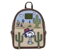 Loungefly Peanuts: Spike - Desert Mini Zaino con Manico Superiore Intrecciato - Spallacci Regolabili - Borse da Collezione