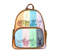 Loungefly Pokemon Eeveelutions - Borsa a tracolla da donna con doppia tracolla, Marrone