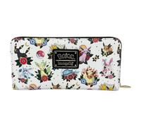 Loungefly Pokemon Eeveelutions Tattoo Zip Around Portafoglio, Bianco, Casual