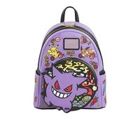 Loungefly Pokemon - Gengar - Embroidered Mini Backpack | Gadget Ufficiale Videogiochi - Personaggio in Vinile da Collezione - Idea Regalo Compleanno per Fan e Collezionisti