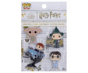 Loungefly POP 4 Pack PIN SET: HP ANNIVERSARY - Harry Potter - 1/6 Odds for Rare