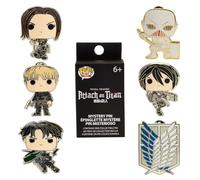 Loungefly Pop! 6 Pieces BLIND PIN SET: AOT CHARACTERS - Eren Jaeger - Attack On Titan - Blind Box Spille Smaltate - Spilla da Collezione Carina - per gli Zaini & Borse - Idea Regalo - Anime Fans