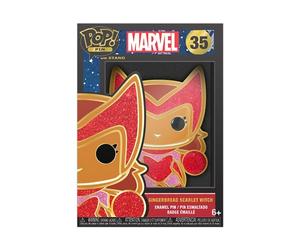 Loungefly POP! Large Enamel Pin MARVEL: GINGERBREAD - Scarlet Witch - SCARLETT - Marvel Comics - Fumetti Marvel Spille Smaltate - Spilla da Collezione Carina - per gli Zaini & Borse