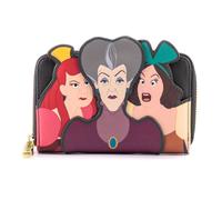 Loungefly Portafoglio con cerniera a tema Cenerentola matrigna e sorelle, 10 cm