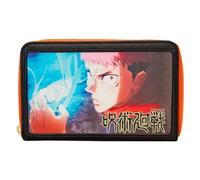 Loungefly Jujutsu Kaisen Yuji Itadori Portafoglio Zip Around, Multi, Portafoglio con cerniera