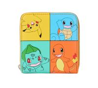 Loungefly Portafoglio Pokemon Color Block Staters Zip Around, Multicolore, Small