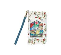 Loungefly - Portafoglio tecnico con vetrate colorate Disney La Bella e la Bestia, colore: Blu scuro, Blu scuro, Taglia unica