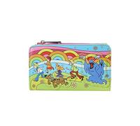 Loungefly Scooby Doo - Portafoglio con patta che si illumina al buio con mostro psichedelico, multicolore, taglia unica, portafoglio con patta