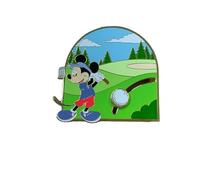 Loungefly Spilla scorrevole smaltata Disney Golf, 7,6 cm, edizione limitata, scatola da collezione, multicolore, Approximately 3.0", Smalto, Nessuna pietra preziosa