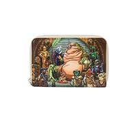 Loungefly Star Wars - Portafoglio con cerniera lampo per il 40° anniversario di Jabbas Palace, Multicolore, Taglia unica, Portafoglio Zip Around