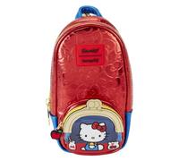 Loungefly Stationery Sanrio Hello Kitty 50th Anniversary Classic Mini Zaino Astuccio Rosso, Taglia Standard, Rosso, Colore: rosso, Standard-Größe, Classico