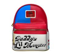 Loungefly Suicide Squad Harley Quinn Cosplay Borsa a tracolla da donna a doppia cinghia, bianco, Medium
