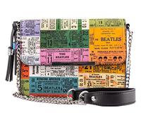Loungefly The Beatles Ticket Stubs Pattern Crossbody Purse