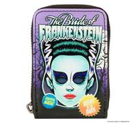 Loungefly Universal Monsters Bride Of Frankenstein - Portafogli con maschera neon, Viola, small, Portafogli