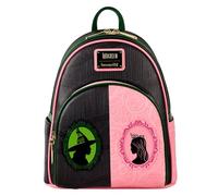 Loungefly - Wicked - Pink & Green Mini Backpack - Wicked Part 1 - Sacchetto Carino da Collezione - Idea Regalo - Merchandising Ufficiale - per i Ragazzi, Ragazze Uomini e Donne - Movies Fans