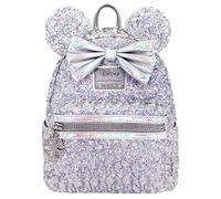 Loungefly X LASR Exclusive Disney Holographic Sequin Minnie Mini Backpack