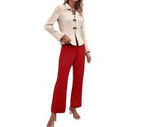 Loungewear Set per le donne Uk Petite Track Suit - Pigiama da donna a maniche lunghe Set morbido - Pigiama da notte con scollo a V a maniche lunghe Set pigiama a costine Set pigiama invernale per il