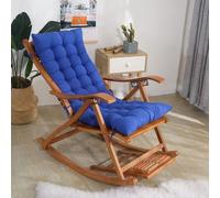 LounPad extra spesso antiscivolo per lettini, altalene e sedie, blu reale, 120 x 48 x 8 cm, lacci di sicurezza inclusi per Ultimate t & bili