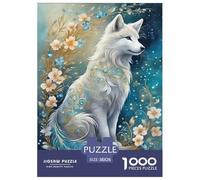 Loup Dessin Image Puzzle Impossibili 1000Pcs Animal Decorazione Per La Casa. Giochi Rilassamento E Intelligence Per Adulti E Bambini Da 12 Anni 38x26cm/1000pcs