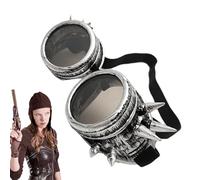 Loupes Steampunk Antico Cyber Occhiali Goth Vintage Occhiali Da Sole Vittoriani Tra Cui Lenti Da Sole Gratuite E Adesivi Aggiuntivi Tutte Le Immagini