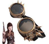 Loupes Steampunk Antico Cyber Occhiali Goth Vintage Occhiali Da Sole Vittoriani Tra Cui Lenti Da Sole Gratuite E Adesivi Aggiuntivi Tutte Le Immagini