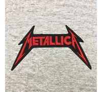 Lousãtextil - Toppa ricamata Metallica (Rosso) 12 x 7 cm